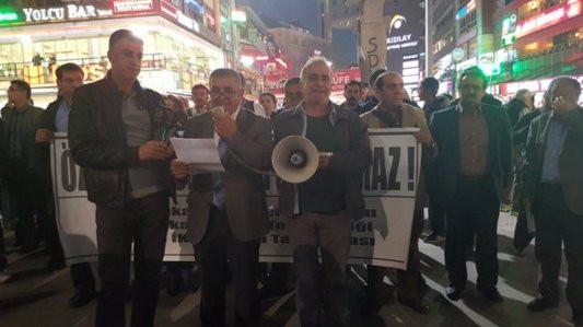 Ankara'da İMC TV eylemi