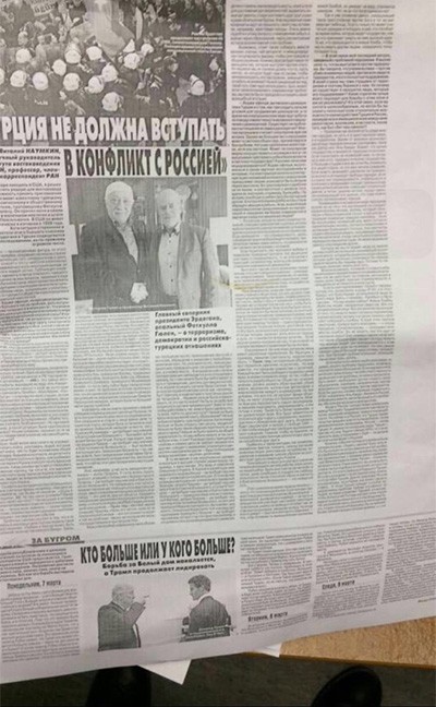 Fethullah Gülen Rus gazetesine konuştu