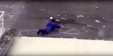 Şiddetli rüzgar işçileri yerden yere vurdu