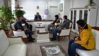 KAMU GÖREVİ - Bitlis Gazeteciler Cemiyeti'nden Kaymakam Erkan'a Ziyaret