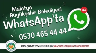 Malatya Büyükşehir Belediyesi, Whatsapp Hattı Kurdu