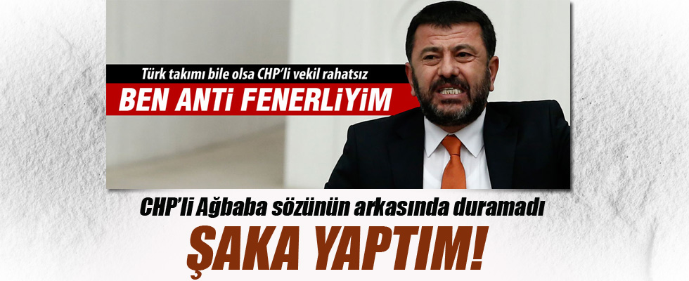 CHP'li Ağbaba özür diledi