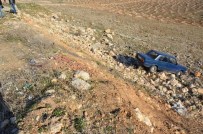 Kayalıklara Uçan Aracın Sürücüsü Sıyrıklarla Kurtuldu