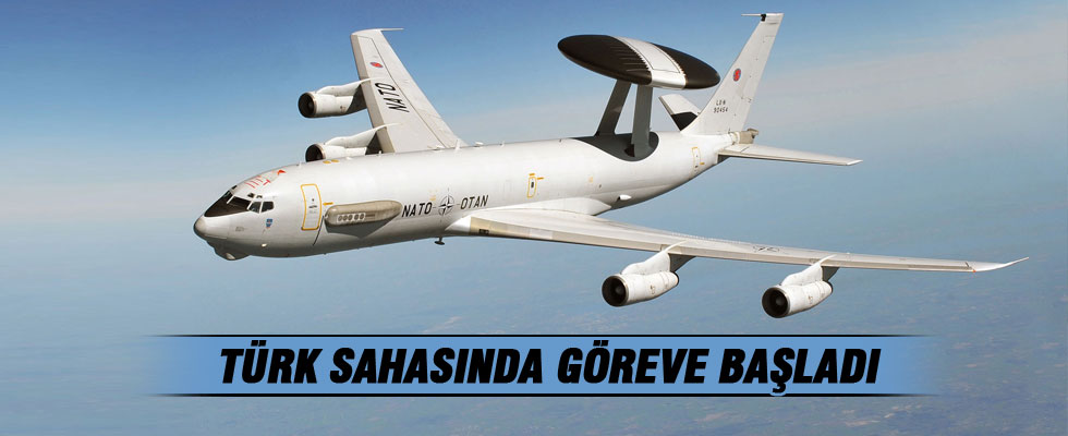 NATO uçağı, Türk Hava Sahasında