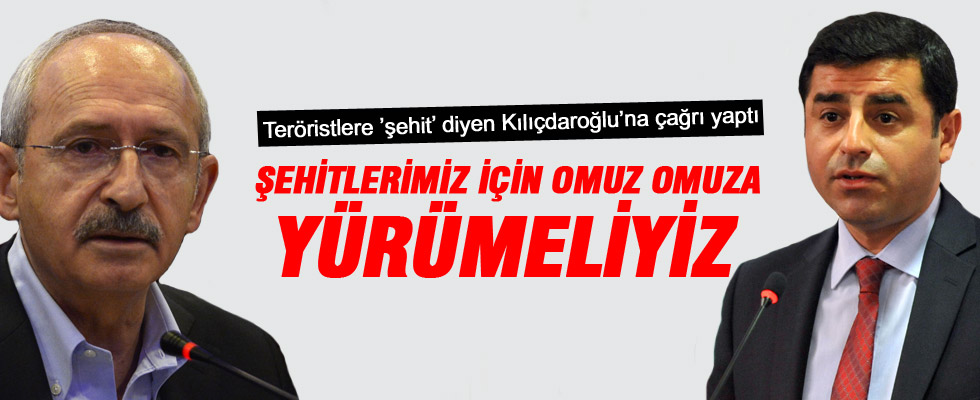 Demirtaş'tan Kılıçdaroğlu'na 'Omuz omuza yürüyelim' çağrısı