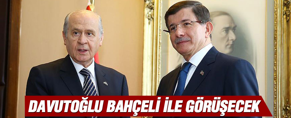 Başbakan Davutoğlu Bahçeli ile görüşecek