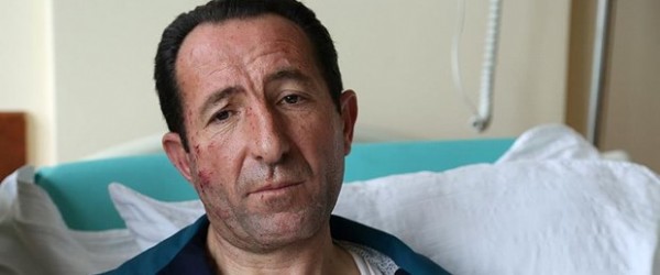 Kahraman şoför yaralı halde yolculara yardım etmiş