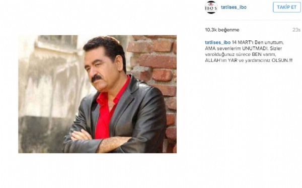 İbrahim Tatlıses Ankara saldırısına tepkisiz