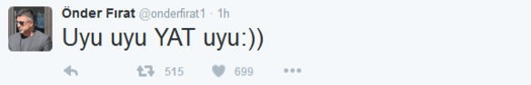 Önder Fırat'tan olay tweet