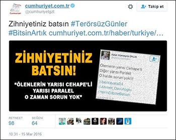 Cumhuriyet'ten Ankara provokasyonu!