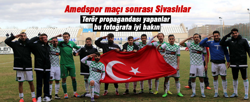 Sivas Belediyesporlu futbolculardan asker selamı