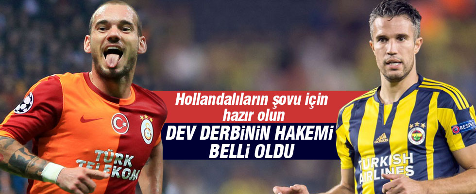 Galatasaray-Fenerbahçe maçının hakemi belli oldu