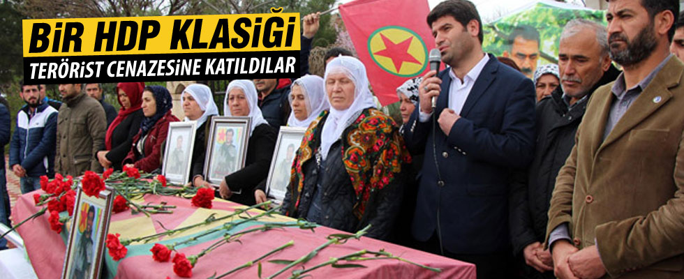 HDP'li vekiller terörist cenazesinde