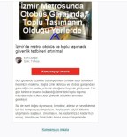 İZMİR METROSU - Milyonlara Ulaşan Sitede Dikkat Çeken İzban Kampanyası