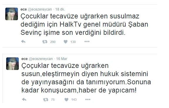 Ece Zereycan Halk TV'den kovuldu