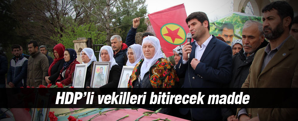 HDP’li vekiller için 83. Madde formülü