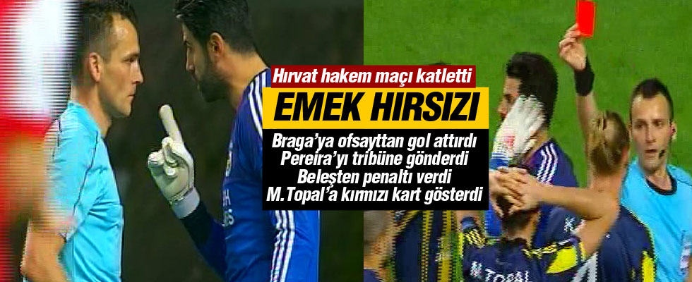 Hırvat hakem maçı katletti