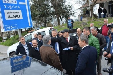 Karayolları, Alaplı Giriş Yolu İçin Ön İnceleme Yaptı
