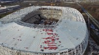 BULGAR - Samsun'un Yeni Stadının Çatısı Bitmek Üzere