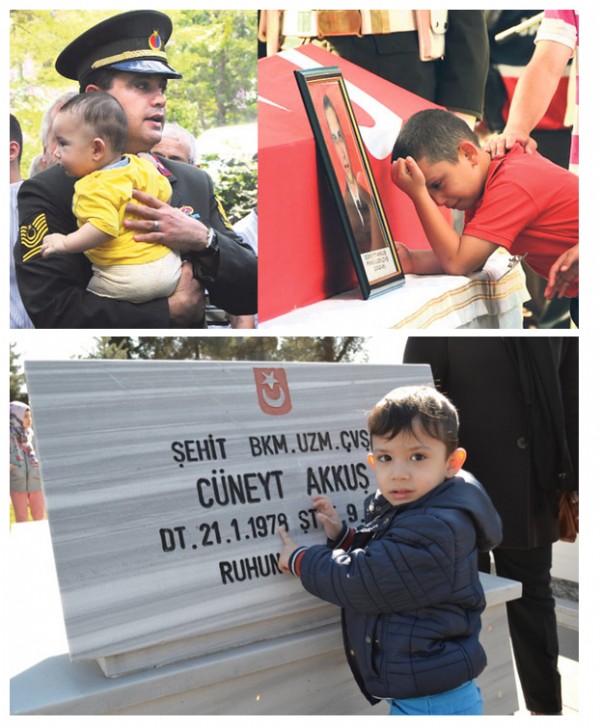 Şehit astsubayın oğlu duygulandırdı
