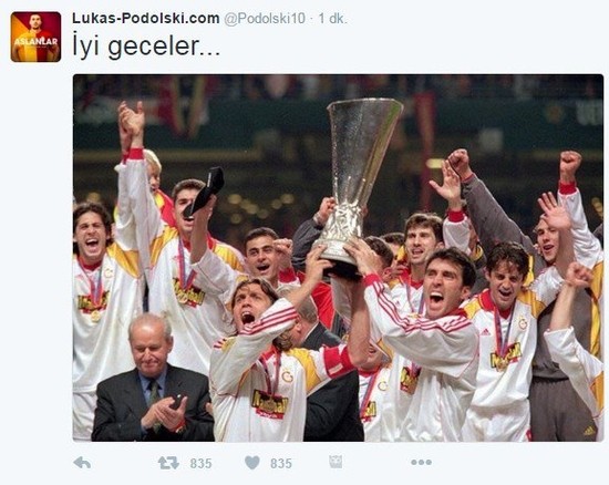 Podolski'den Fener'e gönderme