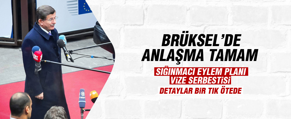 Brüksel'de anlaşma tamam