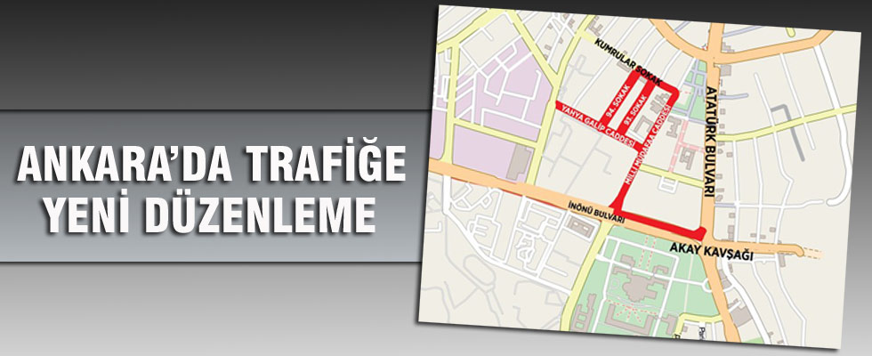 Ankara'da yeni trafik düzenlemesi