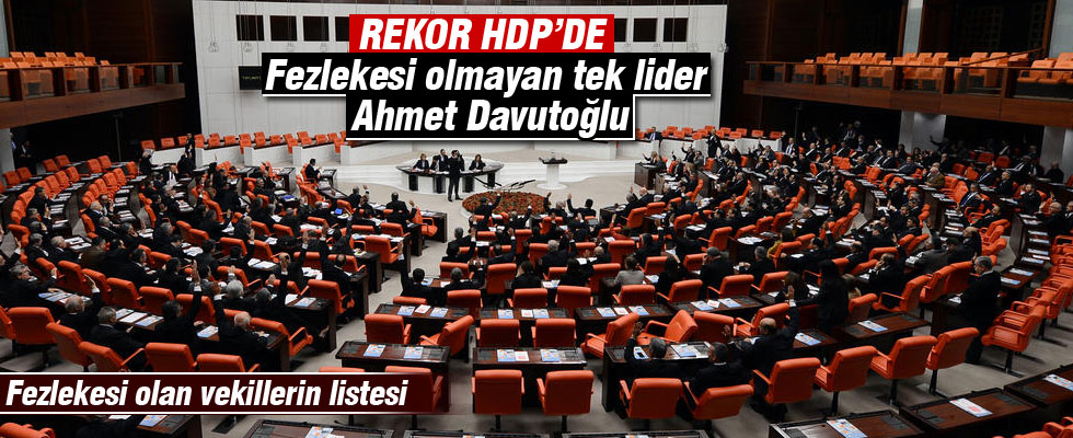 Meclis'te fezlekesi bekleyen milletvekilleri