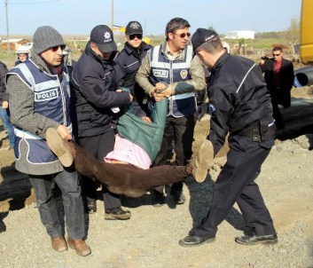 'Lojistik Köy' Eyleminde 5 Gözaltı