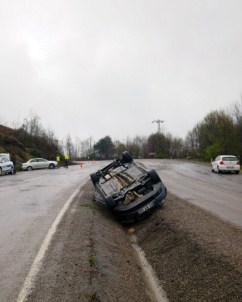 2 Otomobil Takla Atıp Su Kanalına Düştü Açıklaması 5 Yaralı