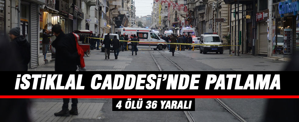 İstiklal Caddesi'nde patlama