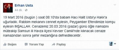 MHP Samsun Milletvekili Erhan Usta'nın Baba Acısı