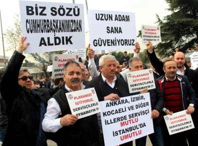 Servisçilerin Plaka Tahdidi İsteği Sürüyor