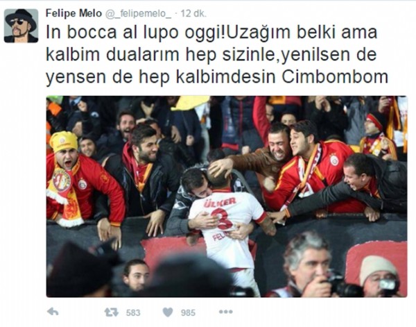 Melo'dan derbi mesajı