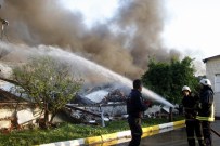 KURUYEMİŞ - Antalya'da Boya Fabrikasındaki Korkutan Yangın
