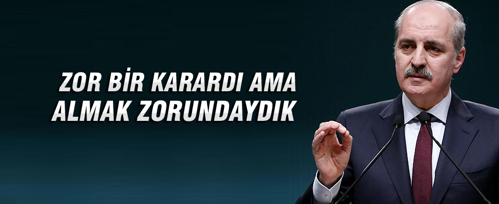 Numan Kurtulmuş'tan derbi iptali açıklaması