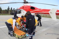 AMBULANS HELİKOPTER - Kalp Hastasının Yardımına Ambulans Helikopter Yetişti