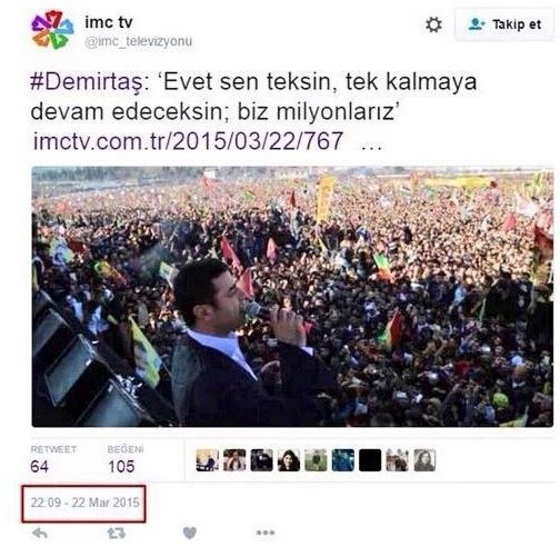 Kalabalık toplayamayan Demirtaş arşive el attı