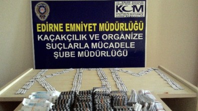 Edirne'de Kaçak İlaç Operasyonu