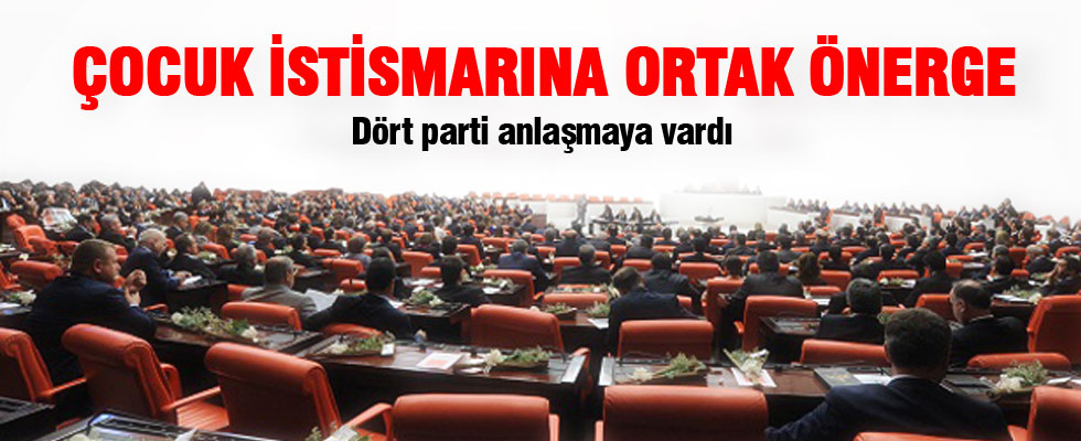 Çocuk istismarına ortak önerge