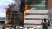NURI ÖZDER - Hastane İnşaatında Korkutan Yangın