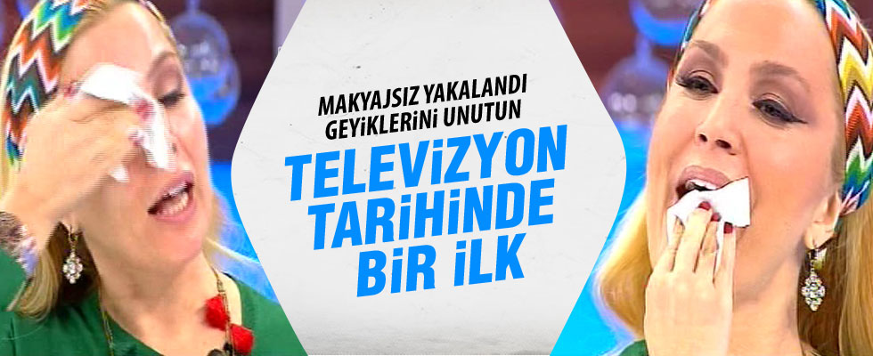 Lerzan Mutlu canlı yayında makyajını sildi