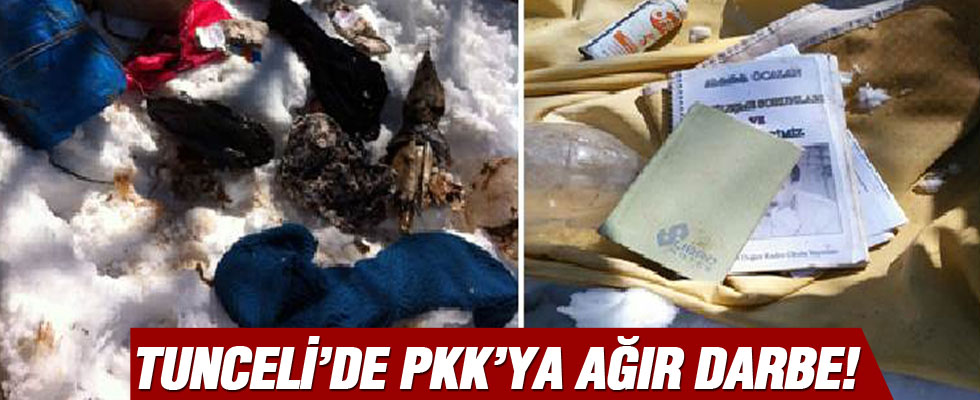Tunceli'de PKK'ya ait 11 depo bulundu