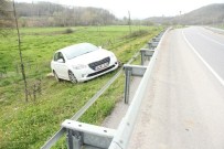 Yoldan Çıkan Otomobil Tarlaya Uçtu