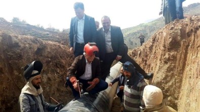 Haydaran İçme Suyu Projesinde İlk Kaynak Vuruldu