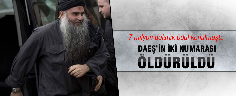 DAEŞ'in iki numarası öldürüldü