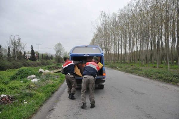 TEM kenarında 4 tabut bulundu