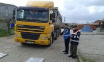 KOZYÖRÜK - Jandarma Ve Zabıtadan Tonaj Kontrolü