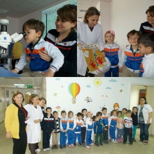 Minik Öğrenciler Laboratuvarda