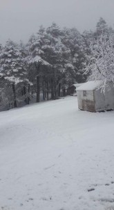 Yenice'de Kar Yağışı